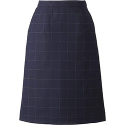 Aラインスカート 13号 ネイビーチェック ESS741-62