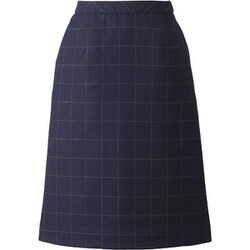 Aラインスカート 17号 ネイビーチェック ESS741-62