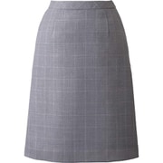 Aラインスカート 19号 グレーチェック ESS741-65