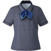 リボンポロ（レディス用） M ネイビー ESP557-2
