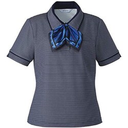 リボンポロ（レディス用） L ネイビー ESP557-2