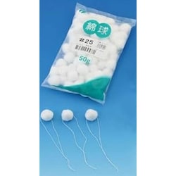 綿球 ＃25T（ひも付） 001-016125