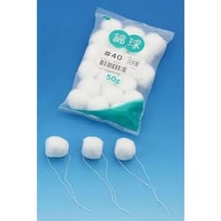 綿球 ＃40T（ひも付） 001-016140