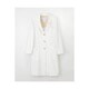 女子シングルドクターコート L オフホワイト LH-6260