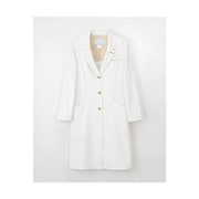 女子シングルドクターコート LL オフホワイト LH-6260