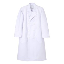 男子ダブル診察衣 BLサイズ ホワイト NP-100