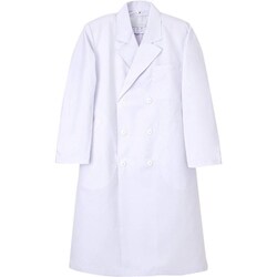 男子シングル診察衣 LLサイズ ホワイト NP-110