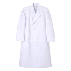 男子ダブル診察衣 Mサイズ ホワイト EP-100