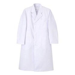 男子シングル診察衣 Sサイズ ホワイト EP-110