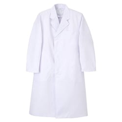 男子シングル診察衣 LLサイズ ホワイト EP-110
