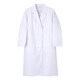 女子シングル診察衣 Sサイズ ホワイト EP-130