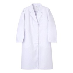 女子シングル診察衣 Sサイズ ホワイト EP-130