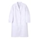 女子シングル診察衣 Mサイズ ホワイト EP-130