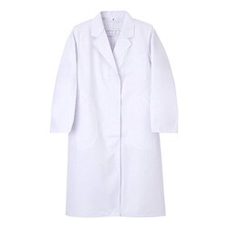 女子シングル診察衣 Mサイズ ホワイト EP-130