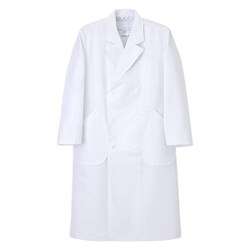 男子ダブル診察衣 Sサイズ ホワイト HK-10