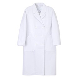 女子ダブル診察衣 S ホワイト HK-12