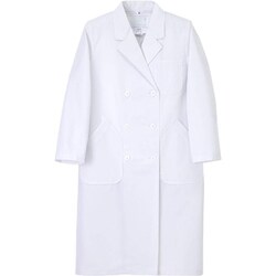 女子ダブル診察衣 M ホワイト HK-12