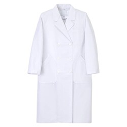 女子ダブル診察衣 L ホワイト HK-12
