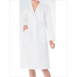 女子シングル診察衣 M ホワイト HK-13