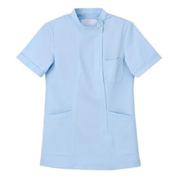 看護衣上衣半袖 サックス Sサイズ HS-952
