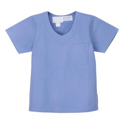 男子手術上衣 ブルー LLサイズ AD-316