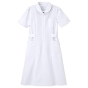 看護衣半袖 ホワイト Lサイズ MI-4637