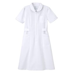 看護衣半袖 ホワイト LLサイズ MI-4637