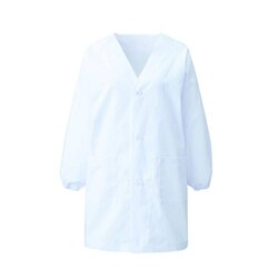 給食衣シングル・ラグラン型 7号 ホワイト KZN397-80