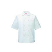 コックシャツ SS ブルー 401-48