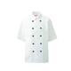 コックシャツ（男女兼用） SS ホワイト 416-80