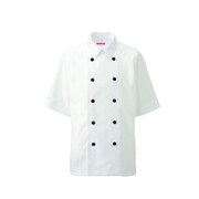 コックシャツ(男女兼用) SS ホワイト 416-80