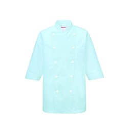 兼用コックシャツ SS サックス 421-71