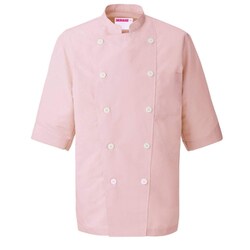 兼用コックシャツ SS ピンク 421-73