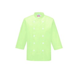 コックシャツ七分袖 SS ミントグリーン APK210-2