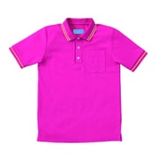 ライン入りポロシャツ SS ピンク 236-03