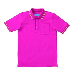 ライン入りポロシャツ 3L ピンク 236-03