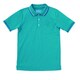ライン入りポロシャツ M ブルーグリーン 236-22