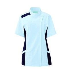 レディスジャケット半袖 M サックス 084-21