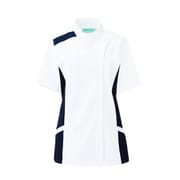 レディスジャケット半袖 4L ネイビー 084-28