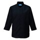 シャツ（七分袖男女兼用） SS ブラック 626-05