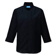 シャツ（七分袖男女兼用） SS ブラック 626-05