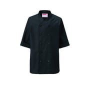 コックシャツ SS ブラック 628-05