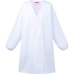 給食衣（ダブル型）8号 ホワイト 396-90