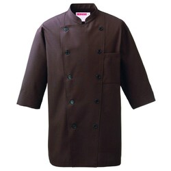 兼用コックシャツ SS ブラウン 421-76