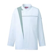 コックコート SS ホワイト×グレー 616-40