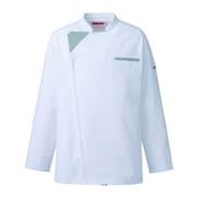 コックコート SS ホワイト×グレー 617-40