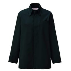 衿付きコックコート SS ブラック 618-45