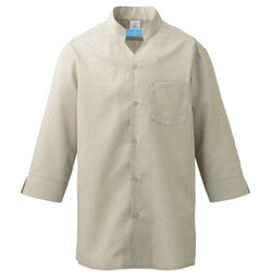 シャツ（七分袖男女兼用） SS ベージュ 626-12