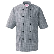 コックシャツ SS ブラック 639-25