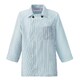 衿付きコックシャツ SS ブラックストライプ 680-35